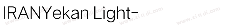 IRANYekan Light字体转换